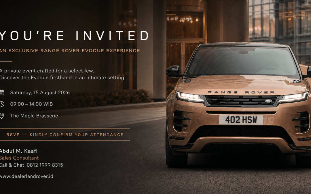 Private Test Drive Range Rover Evoque: Pengalaman Eksklusif di The Maple Brasserie