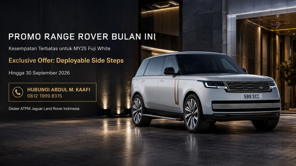 Range Rover MY25 Fuji White, Dapatkan penawaran Deployable Side Steps hingga 30 September 2026